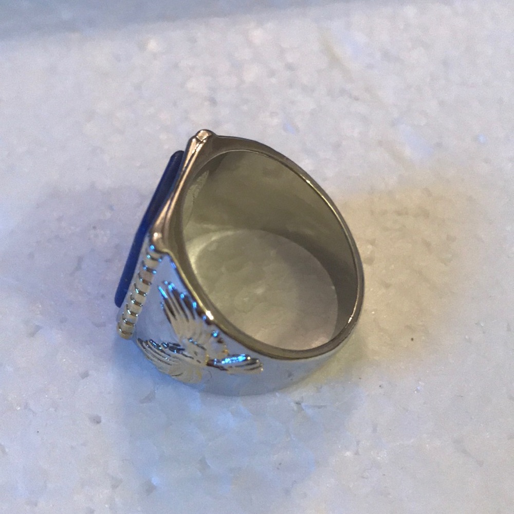 Lapis eagle ring - Picture 2 of 4